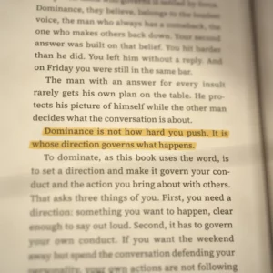 Dominance is not how hard you push. It is whose direction governs what happens.
