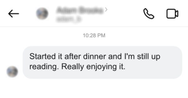 Message from a reader, 9 of 20